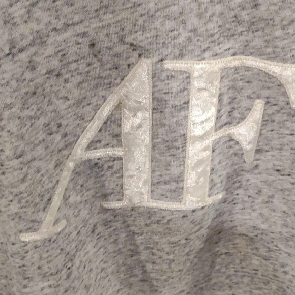 Abercrombie & Fitch women's large gray embroidered "AF" crewneck sweatshirt - Picture 2 of 4